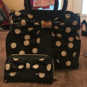 Betsy Johnson bag and matching wallet